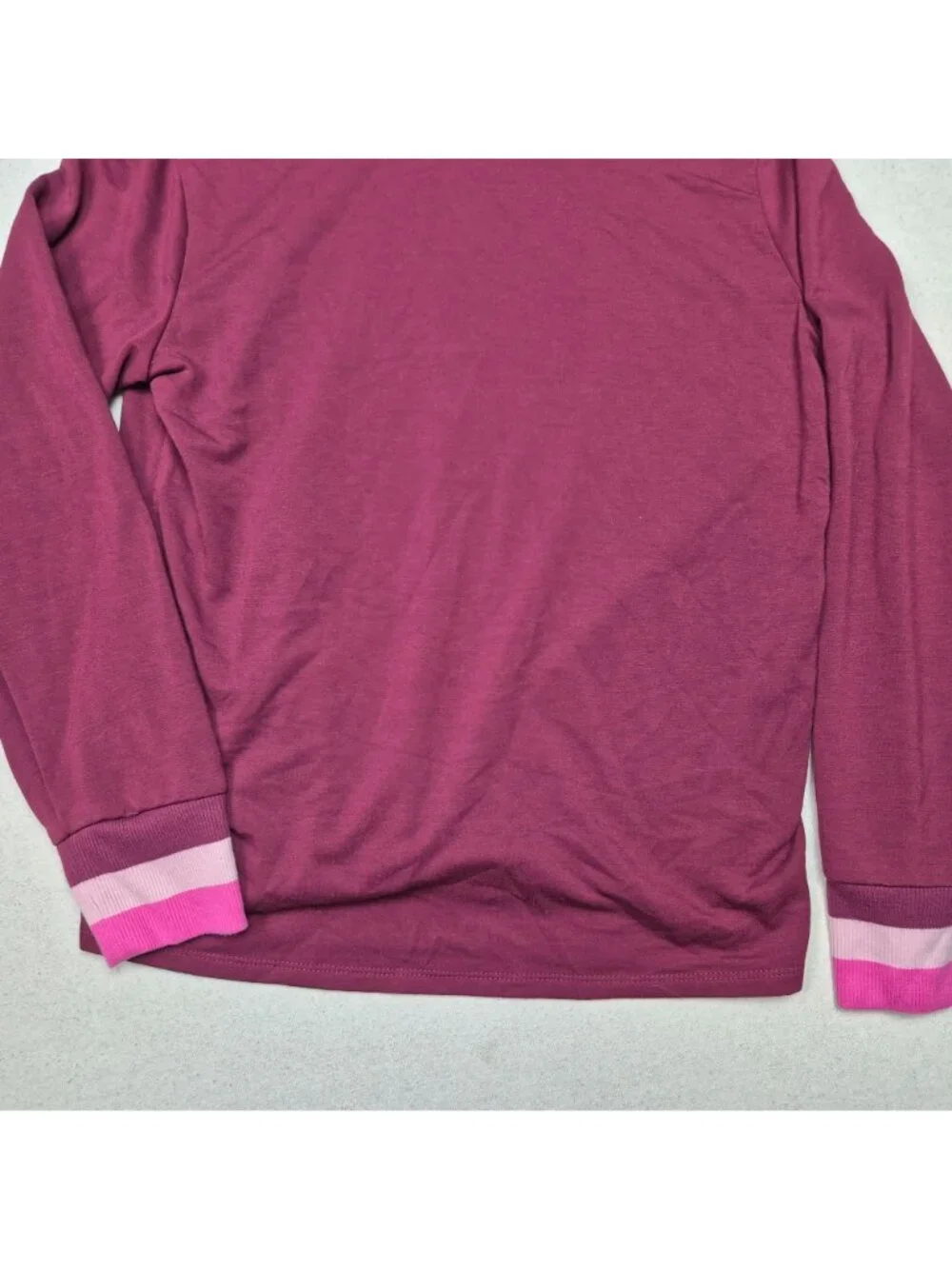 Old Navy Tik Tok Officially Licensed Merch Hooded Tie-Front Shirt Red/Pink Sz YL